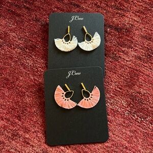 J.Crew fan earrings (set of 2)